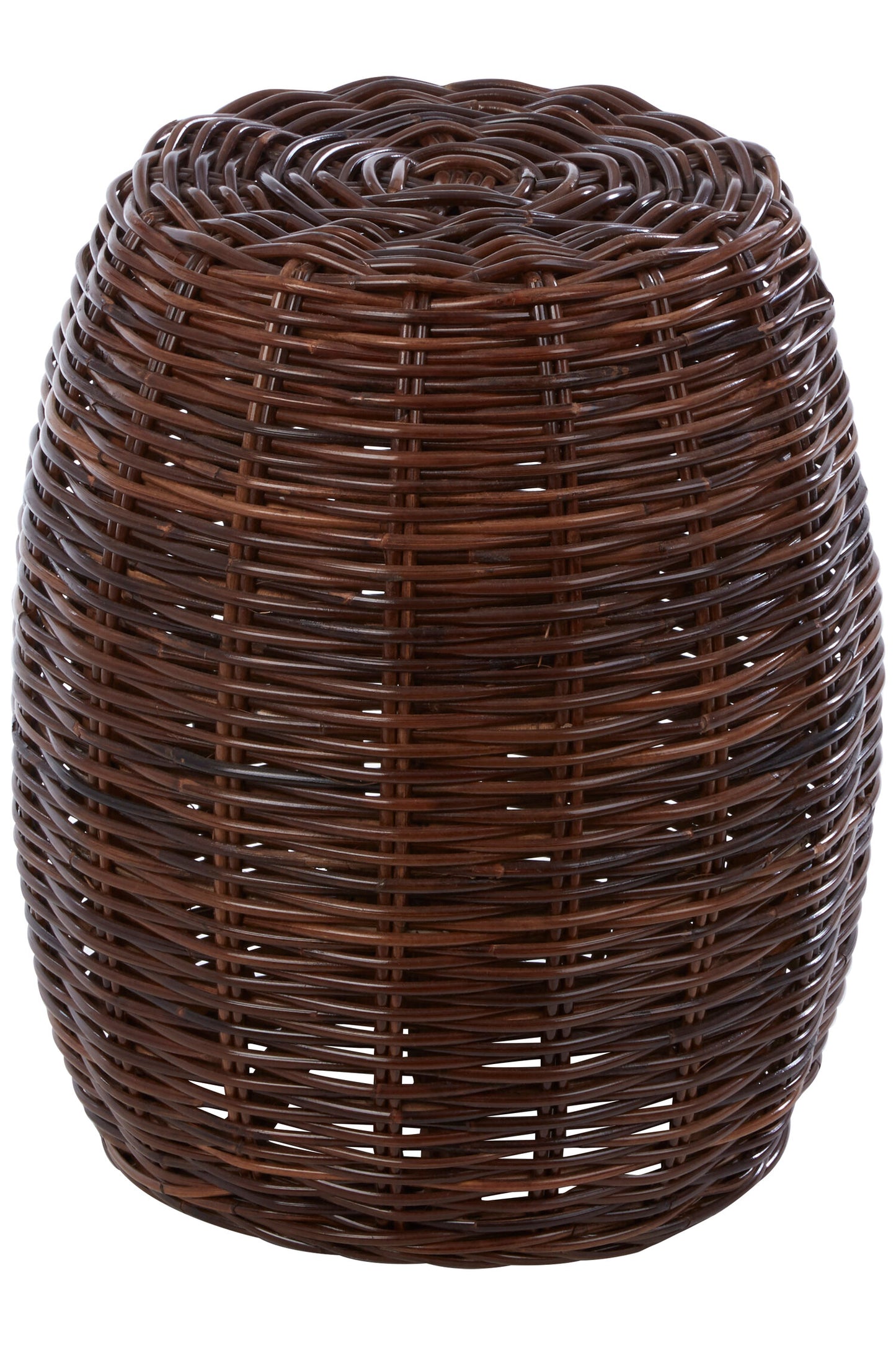 Honduras Natural Woven Rattan Boho Footstool