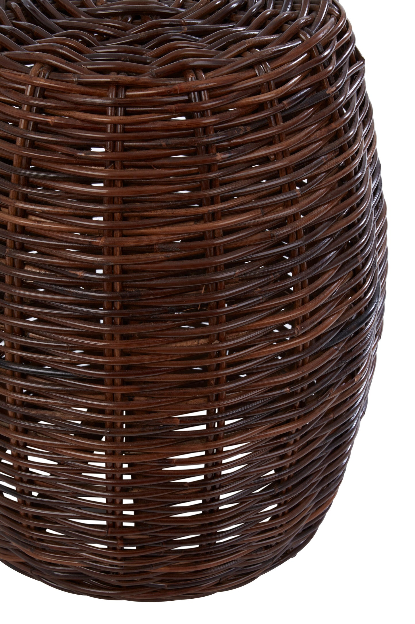 Honduras Natural Woven Rattan Boho Footstool