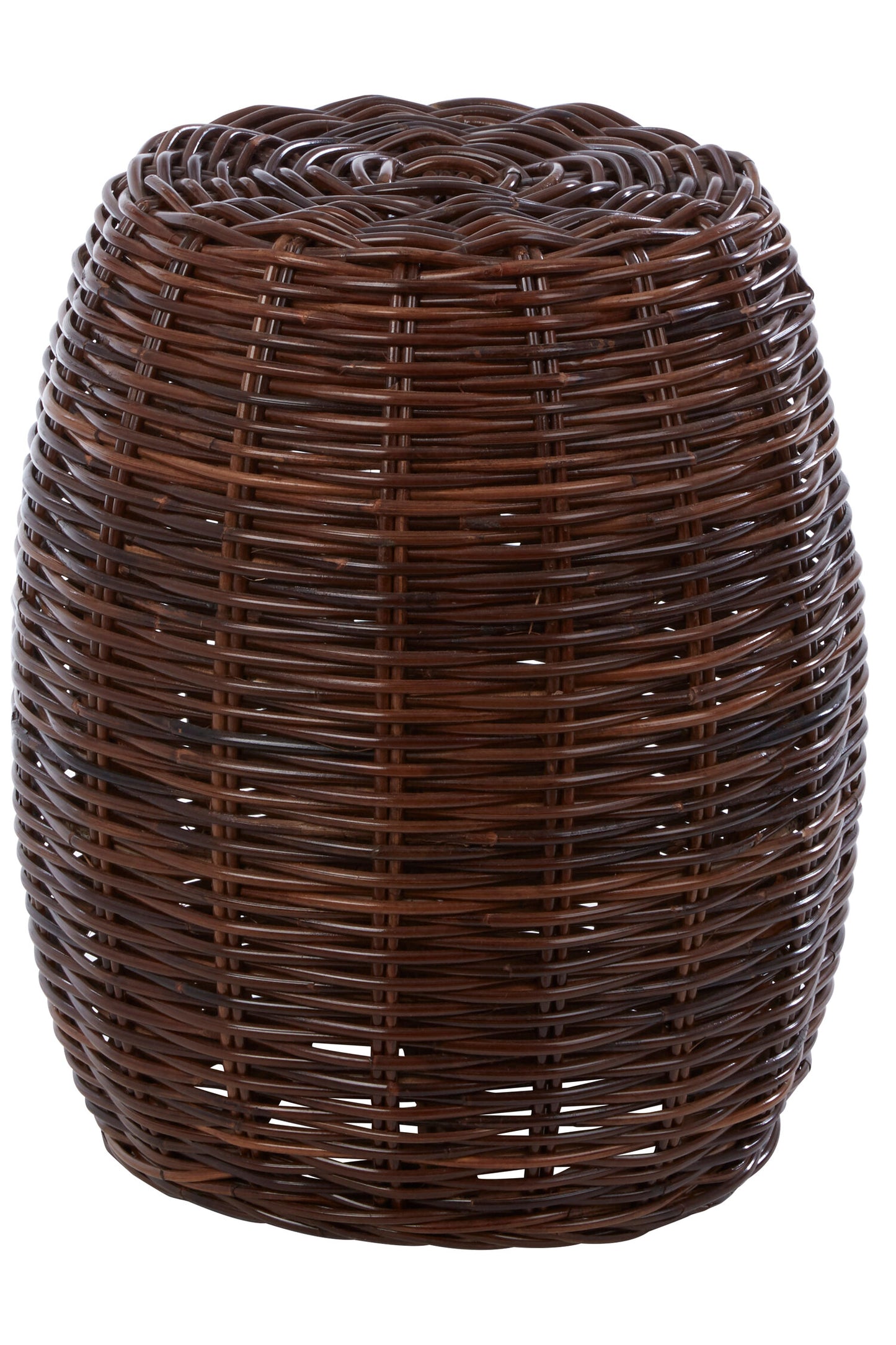Honduras Natural Woven Rattan Boho Stool | Bali & Blue