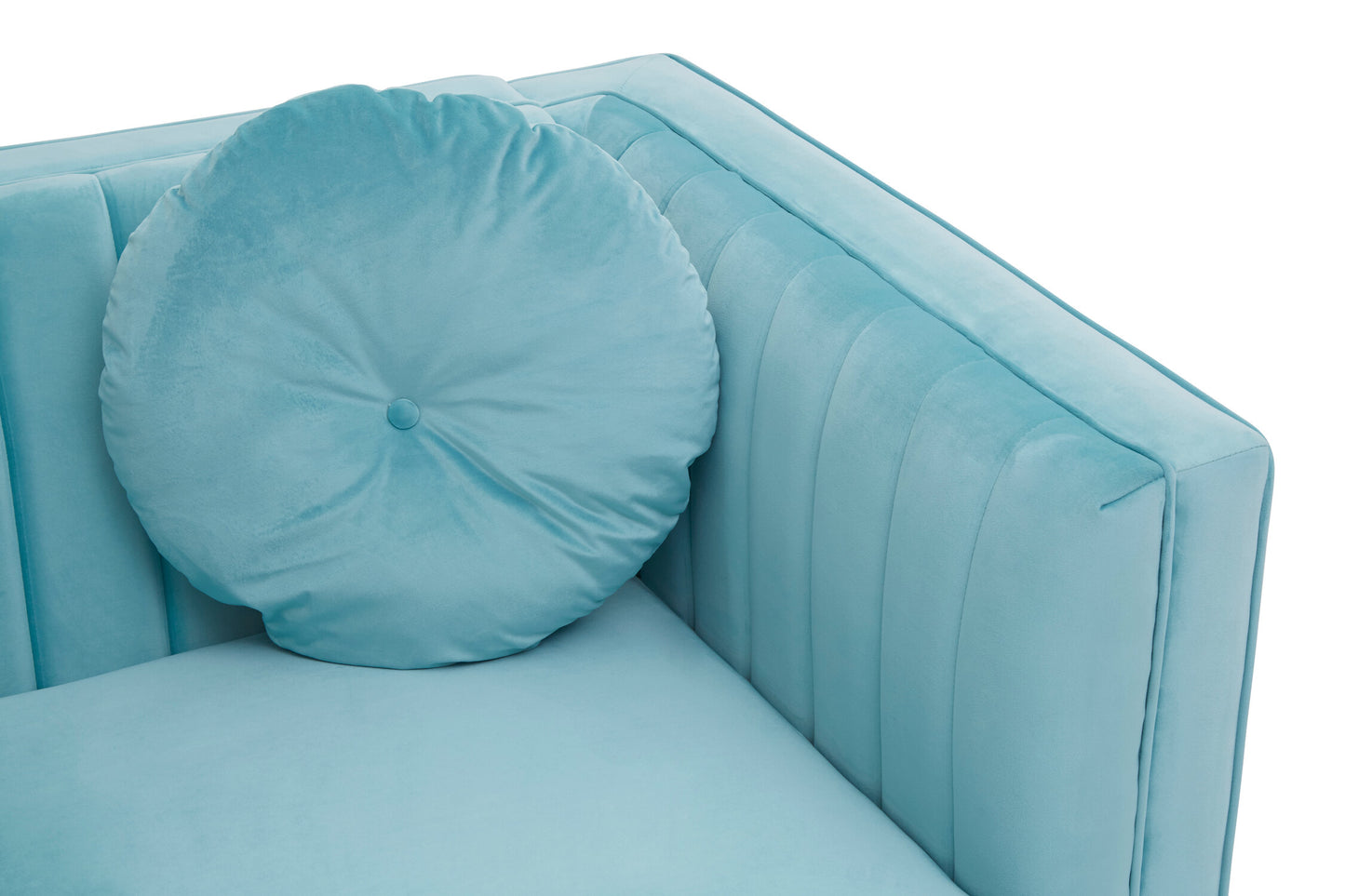 Faith Pastel Green 2 Seater Velvet Sofa