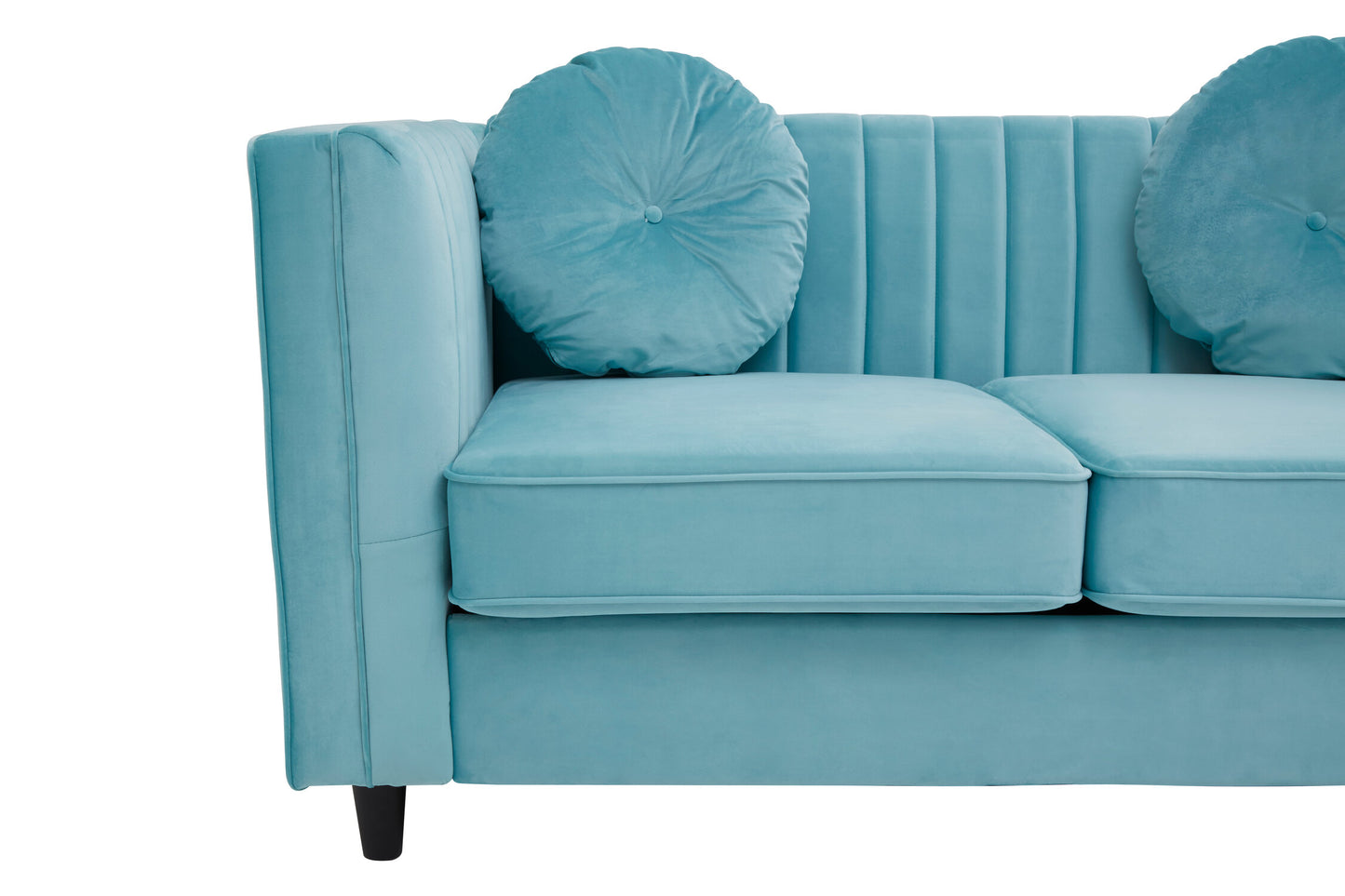 Faith Pastel Green 2 Seater Velvet Sofa