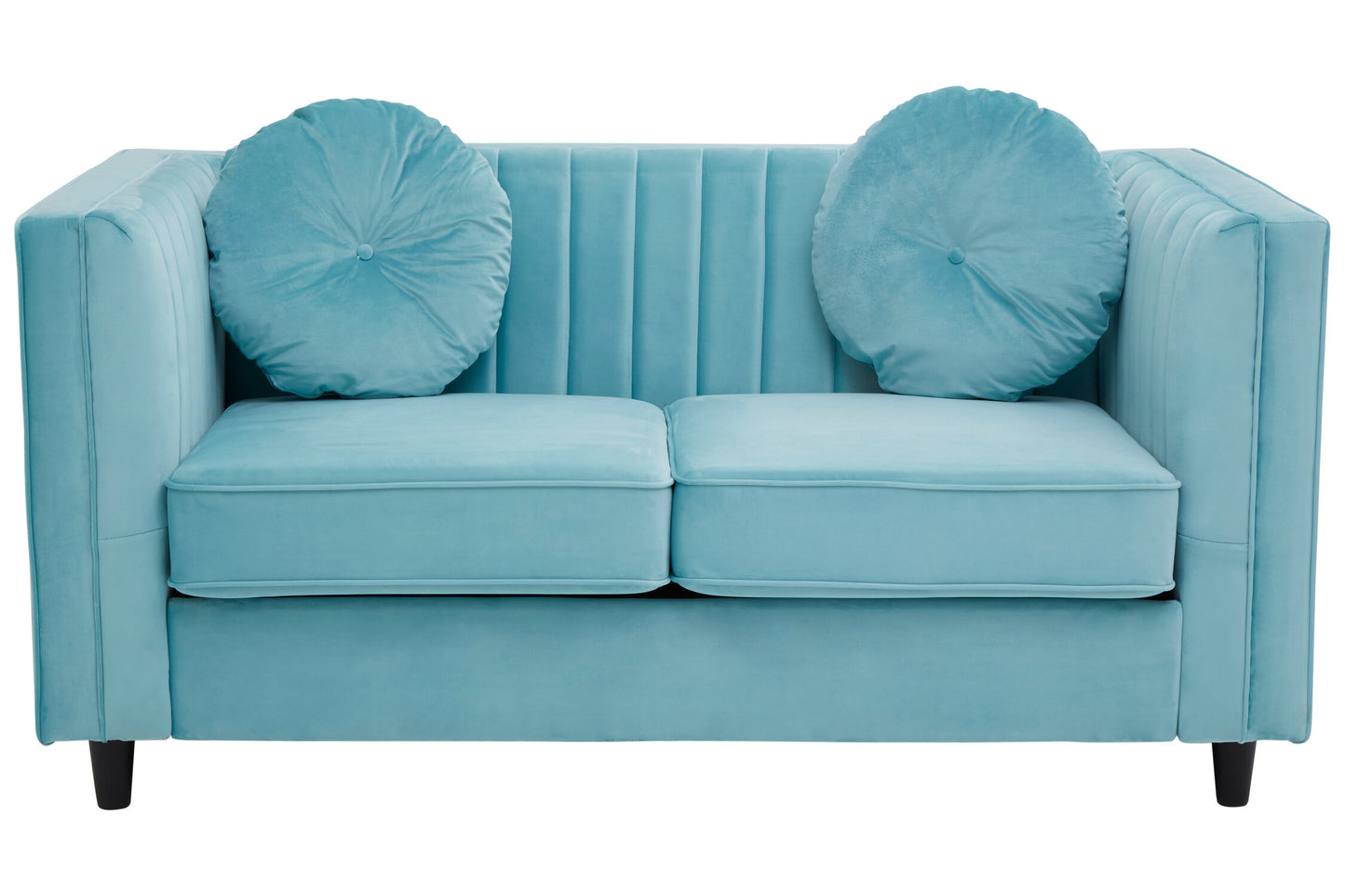 Faith Pastel Green 2 Seater Velvet Sofa