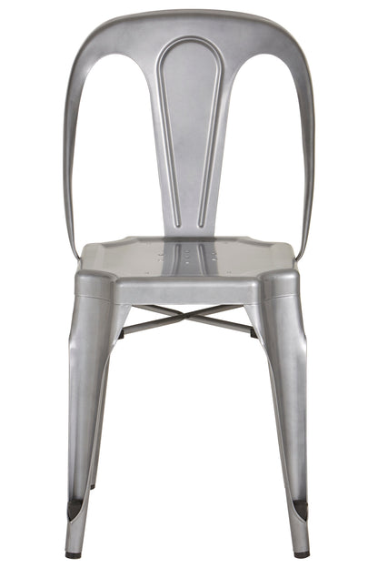 Industrial Grey Industrial Metal Dining Chair