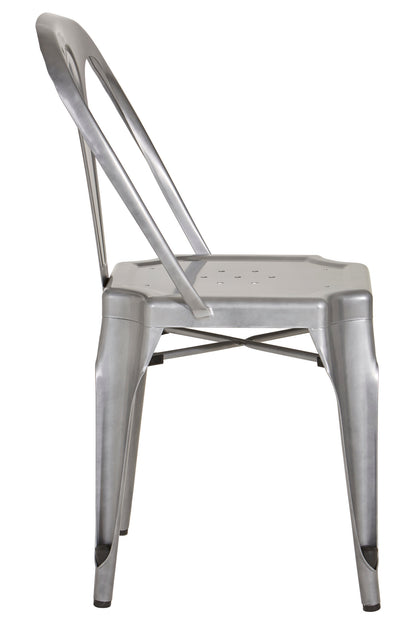 Industrial Grey Industrial Metal Dining Chair