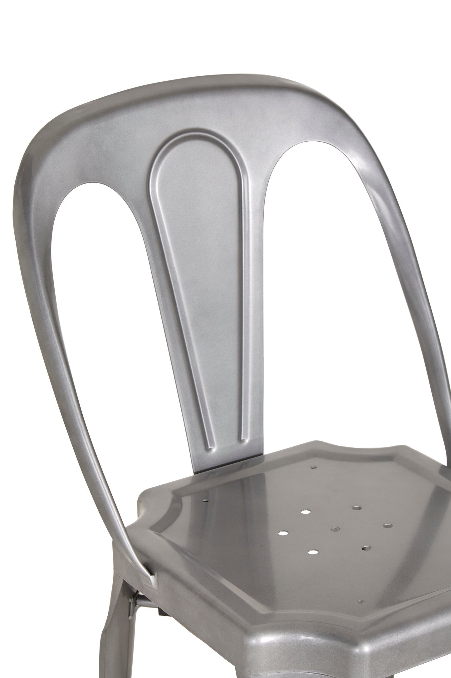 Industrial Grey Industrial Metal Dining Chair