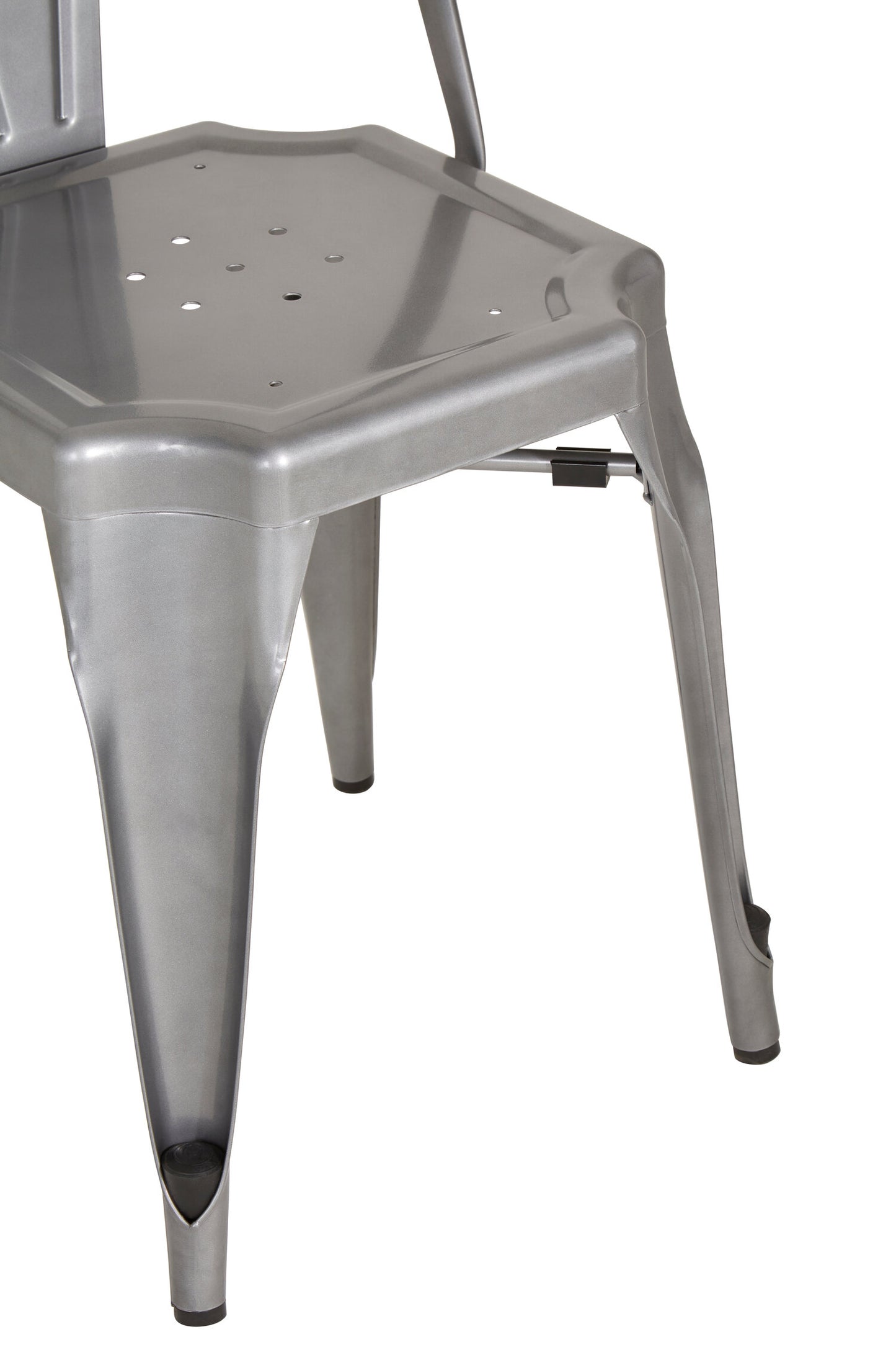 Industrial Grey Industrial Metal Dining Chair