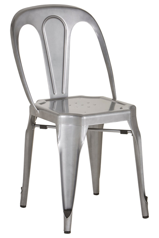 Industrial Grey Industrial Metal Dining Chair