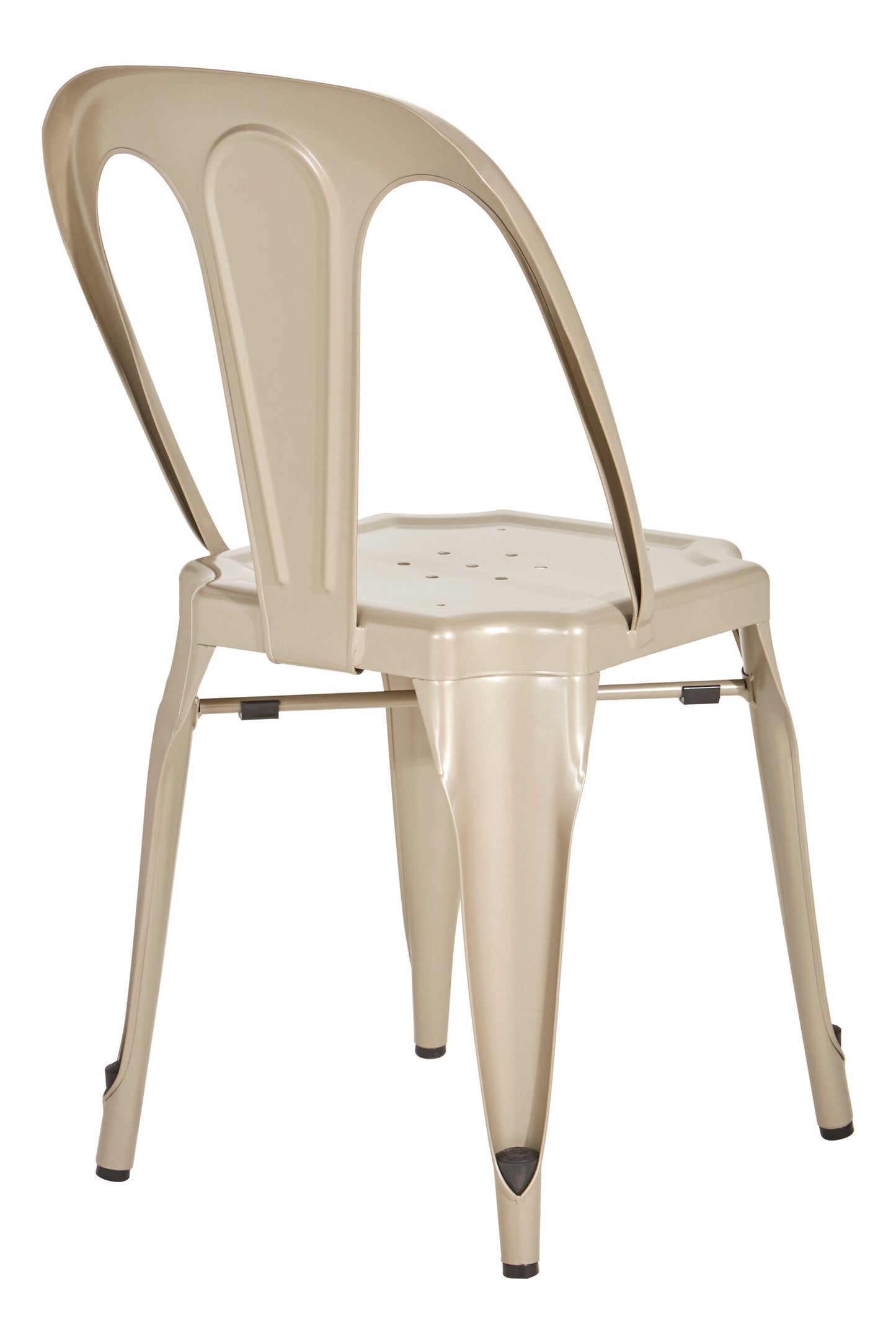 Industrial Champagne Industrial Metal Dining Chair