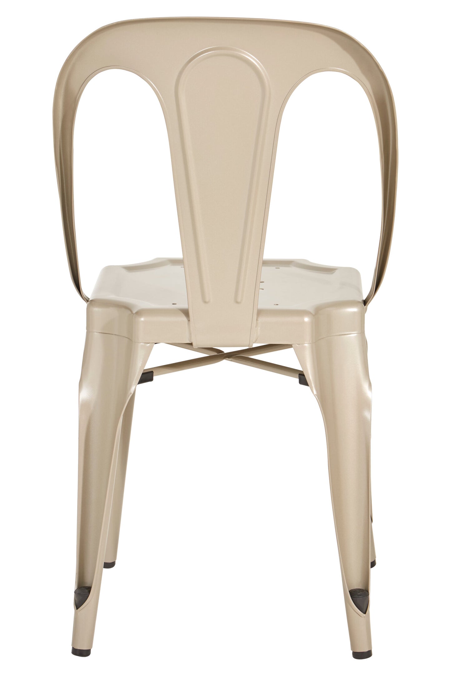 Industrial Champagne Industrial Metal Dining Chair