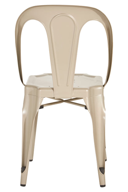 Industrial Champagne Industrial Metal Dining Chair