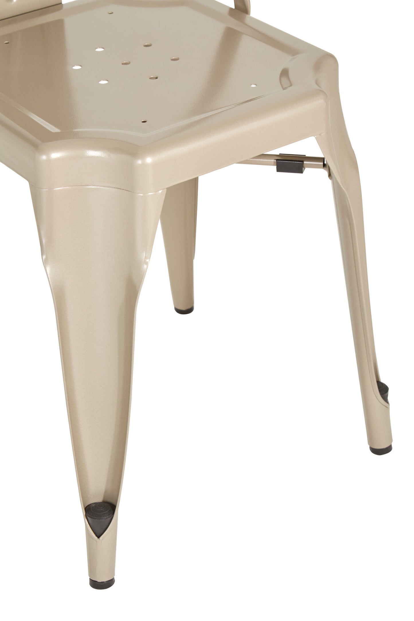 Industrial Champagne Industrial Metal Dining Chair