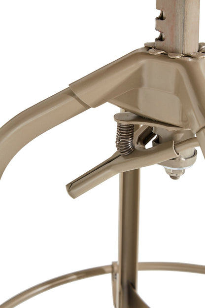 Cannes Champagne Industrial Adjustable Bar Stool
