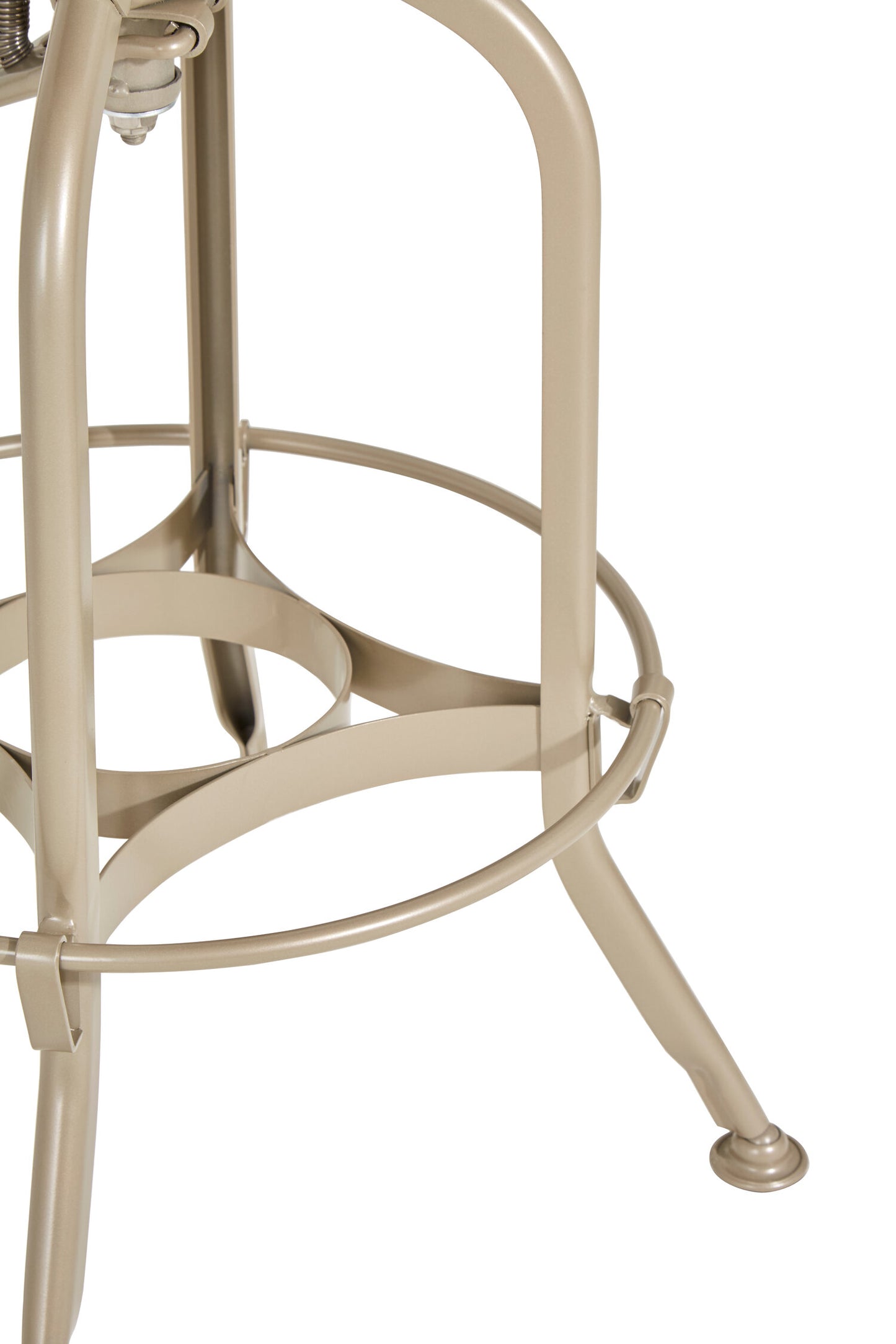 Cannes Champagne Industrial Adjustable Bar Stool