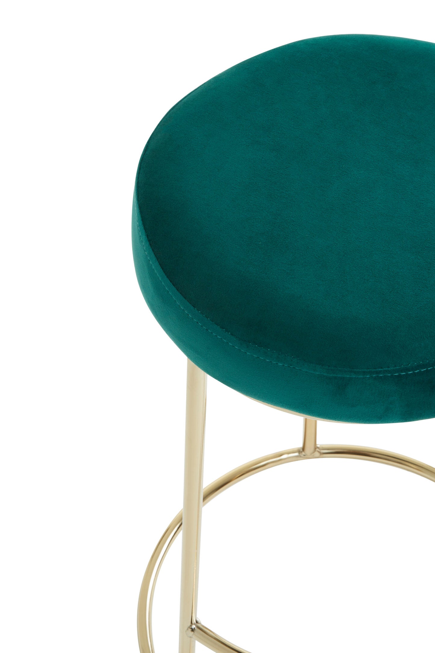 Mayfair Green Velvet Luxe Bar Stool