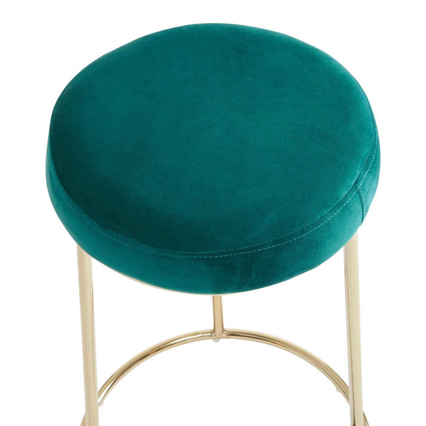Mayfair Green Velvet Luxe Bar Stool