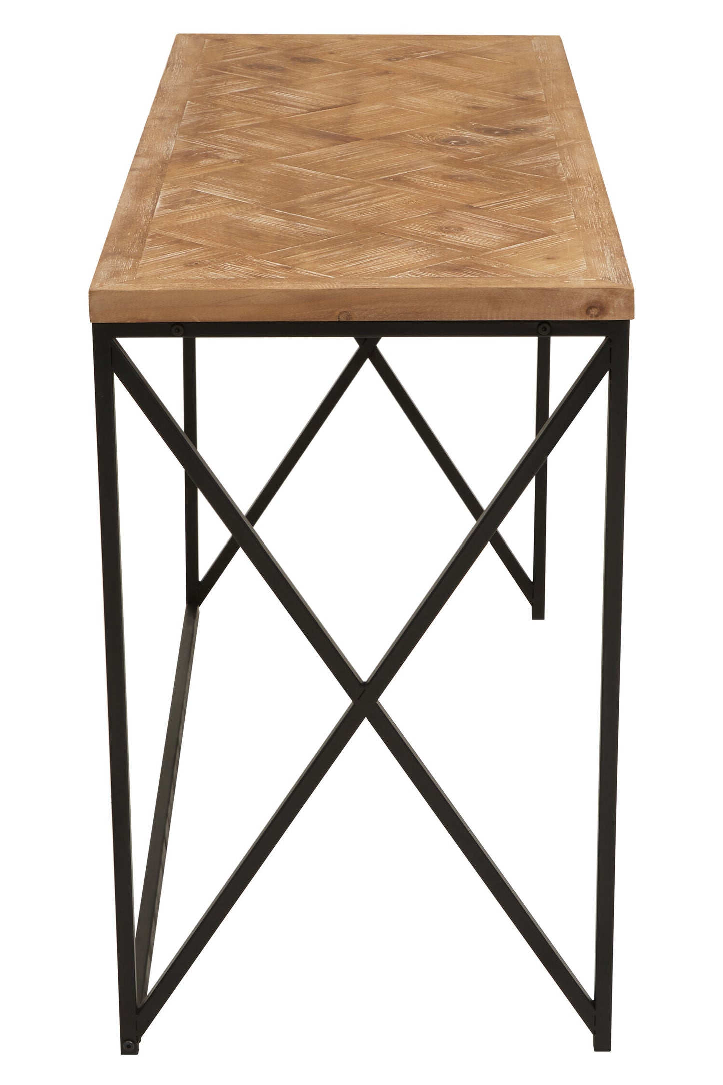 Alexander Parquet Fir Wood Console Table