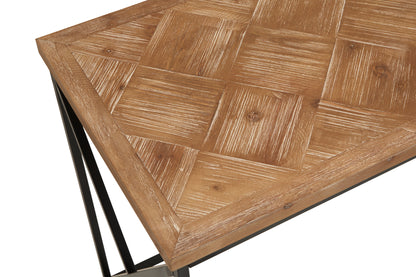Alexander Parquet Fir Wood Console Table
