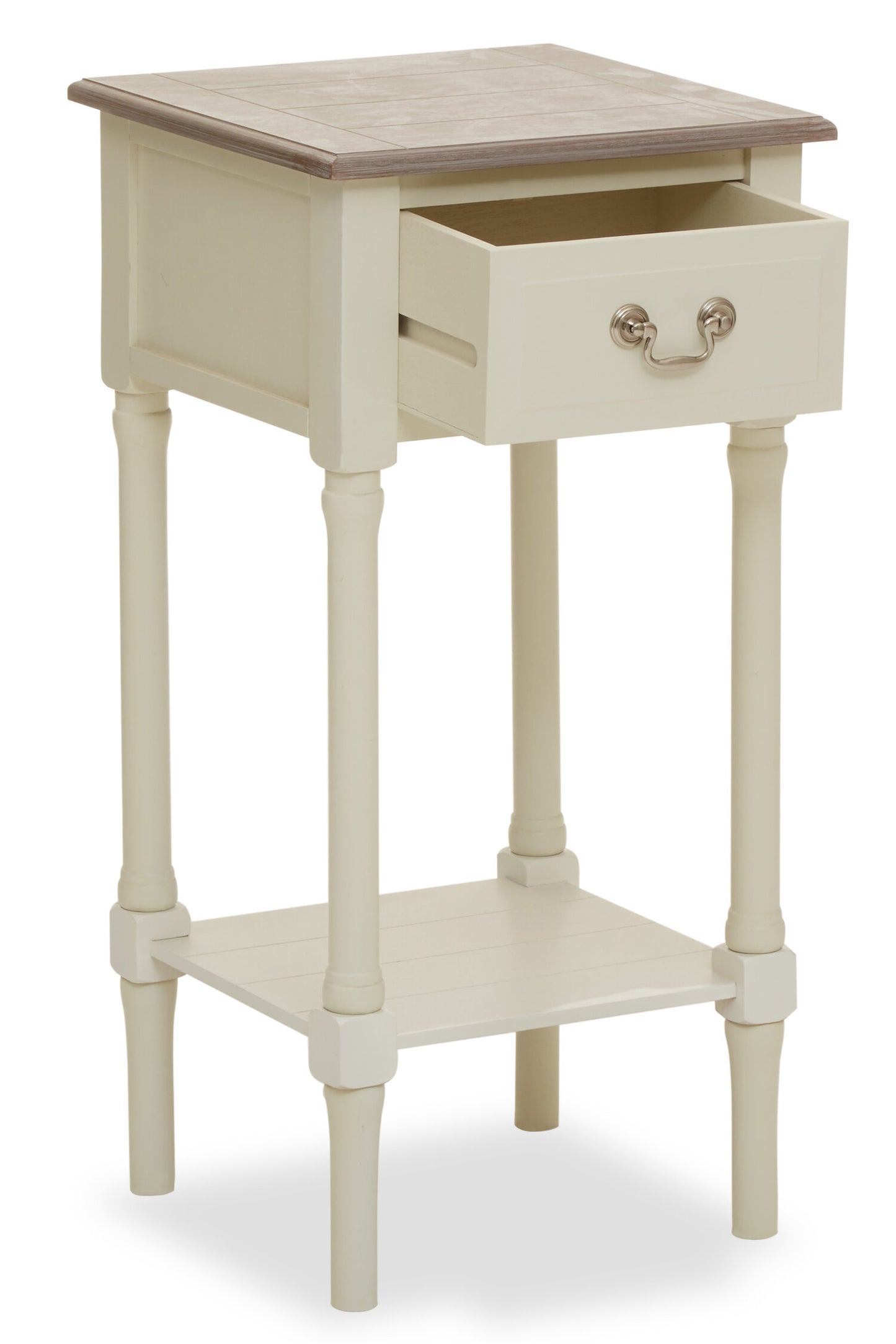 Cambridge One Drawer Ivory Side Table