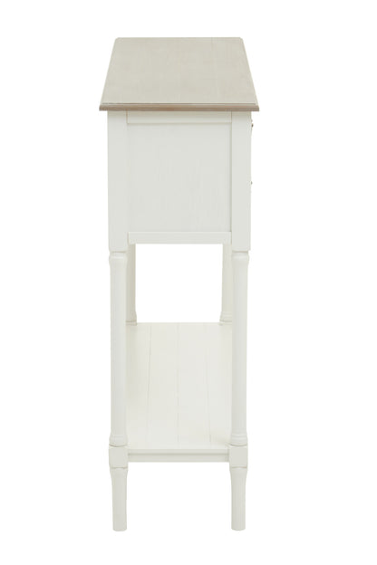 Cambridge 4 Drawer White Console Table