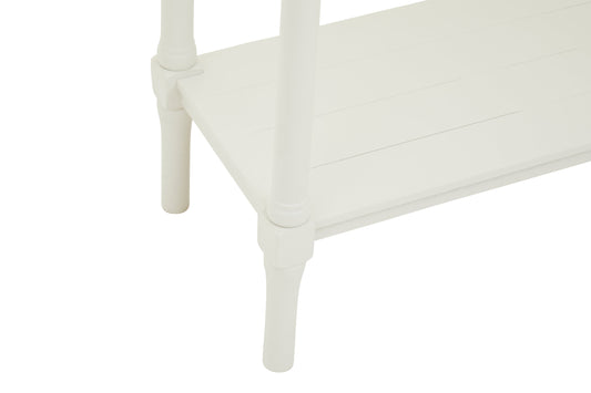 Cambridge 4 Drawer White Console Table