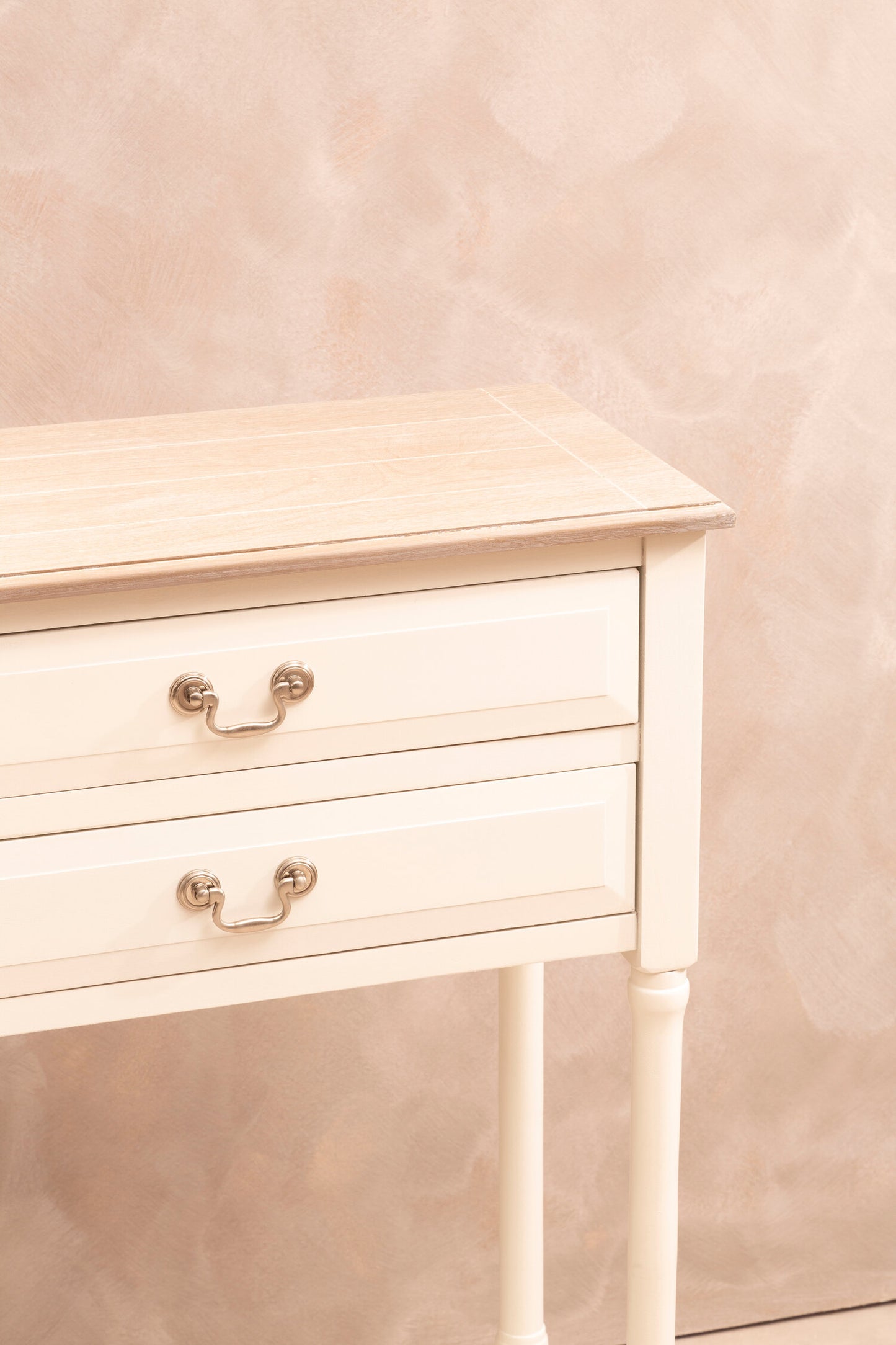 Cambridge 4 Drawer White Console Table