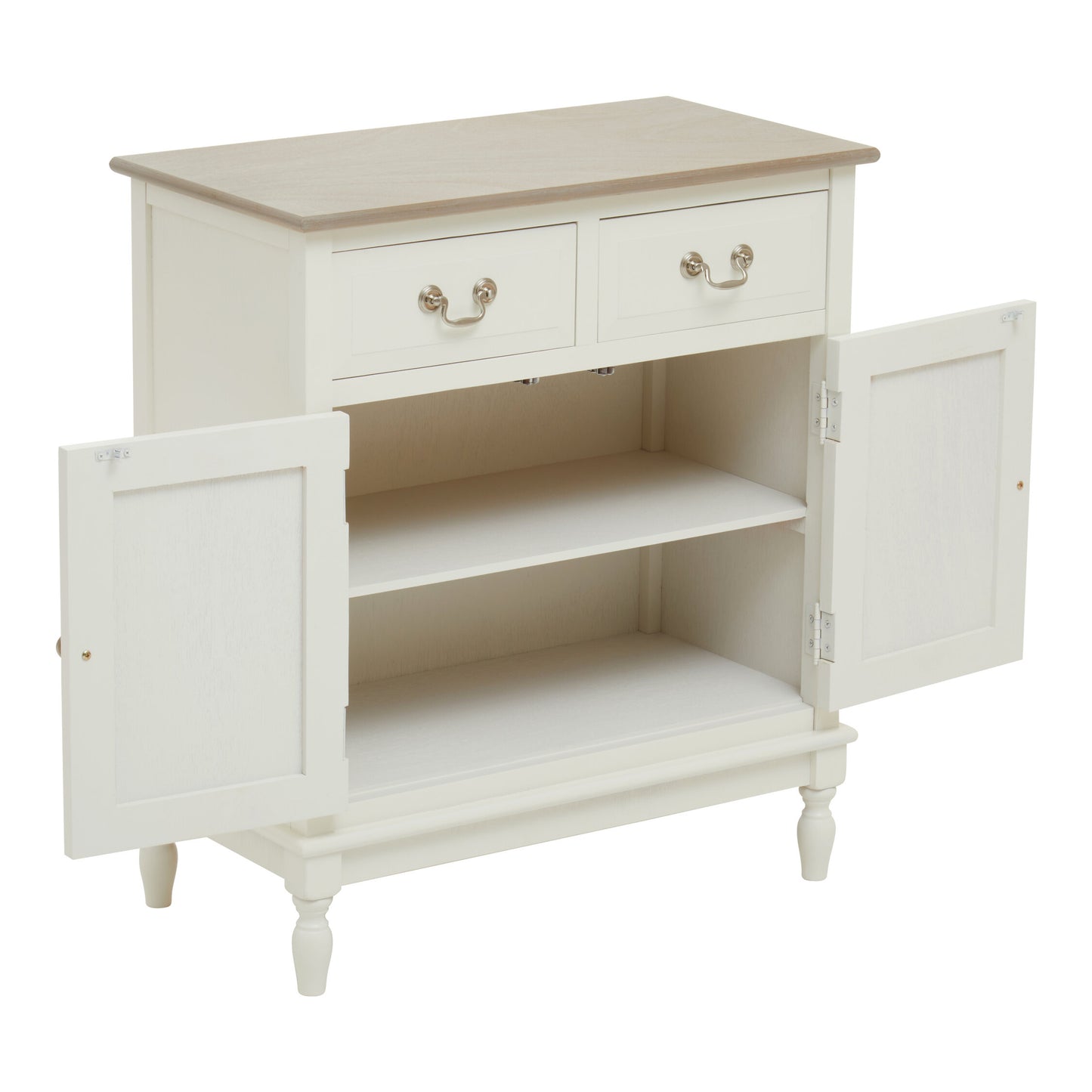 Cambridge 2 Drawer White Sideboard