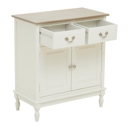 Cambridge 2 Drawer White Sideboard
