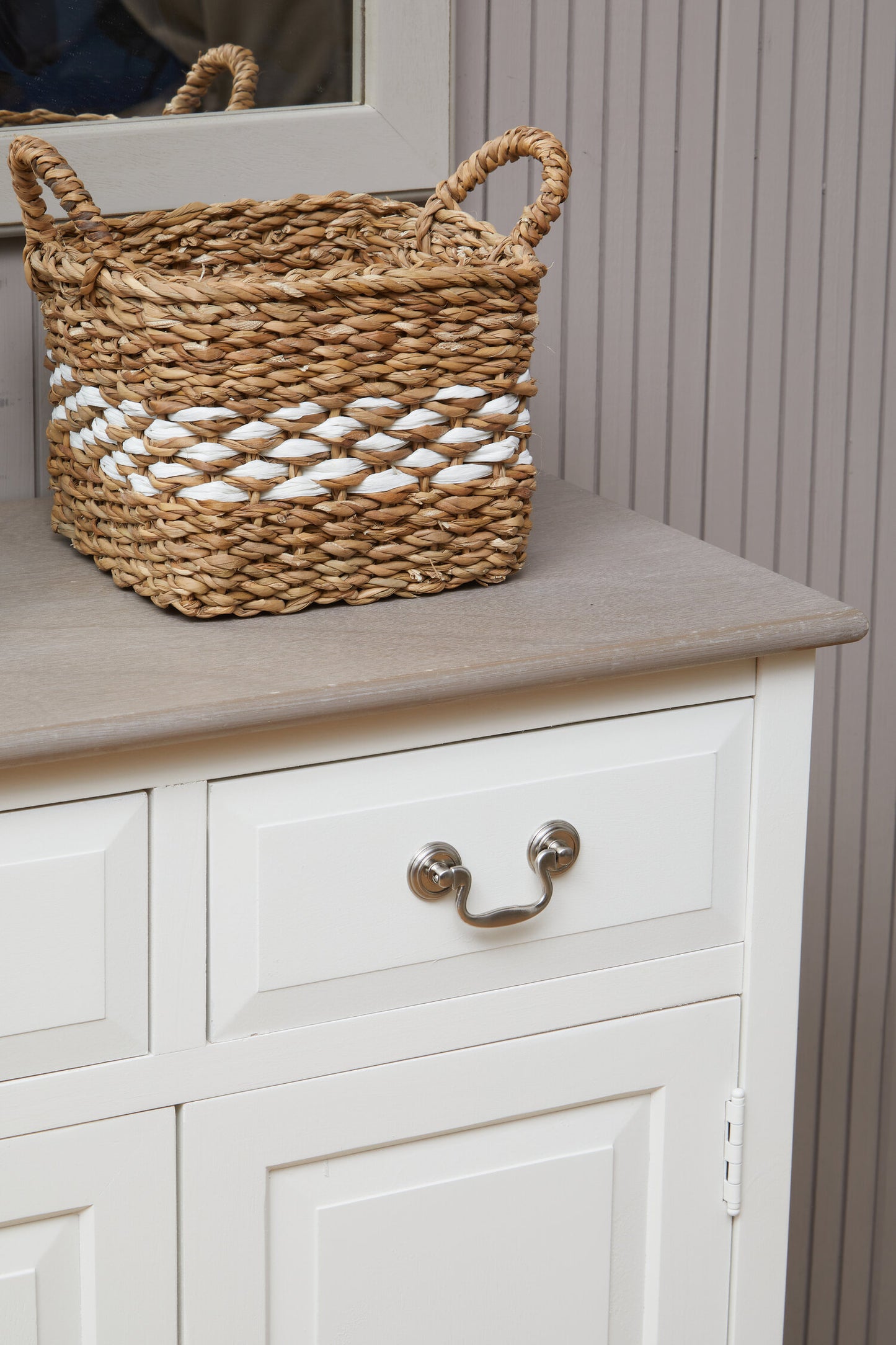 Cambridge 2 Drawer White Sideboard