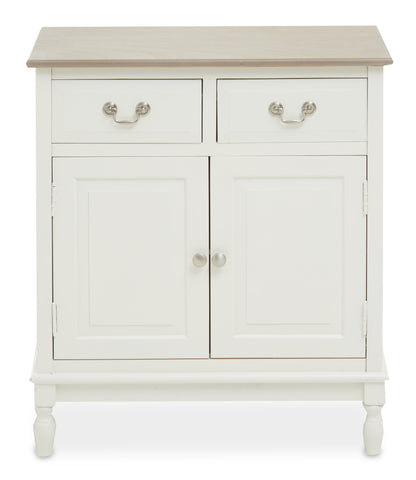 Cambridge 2 Drawer White Sideboard