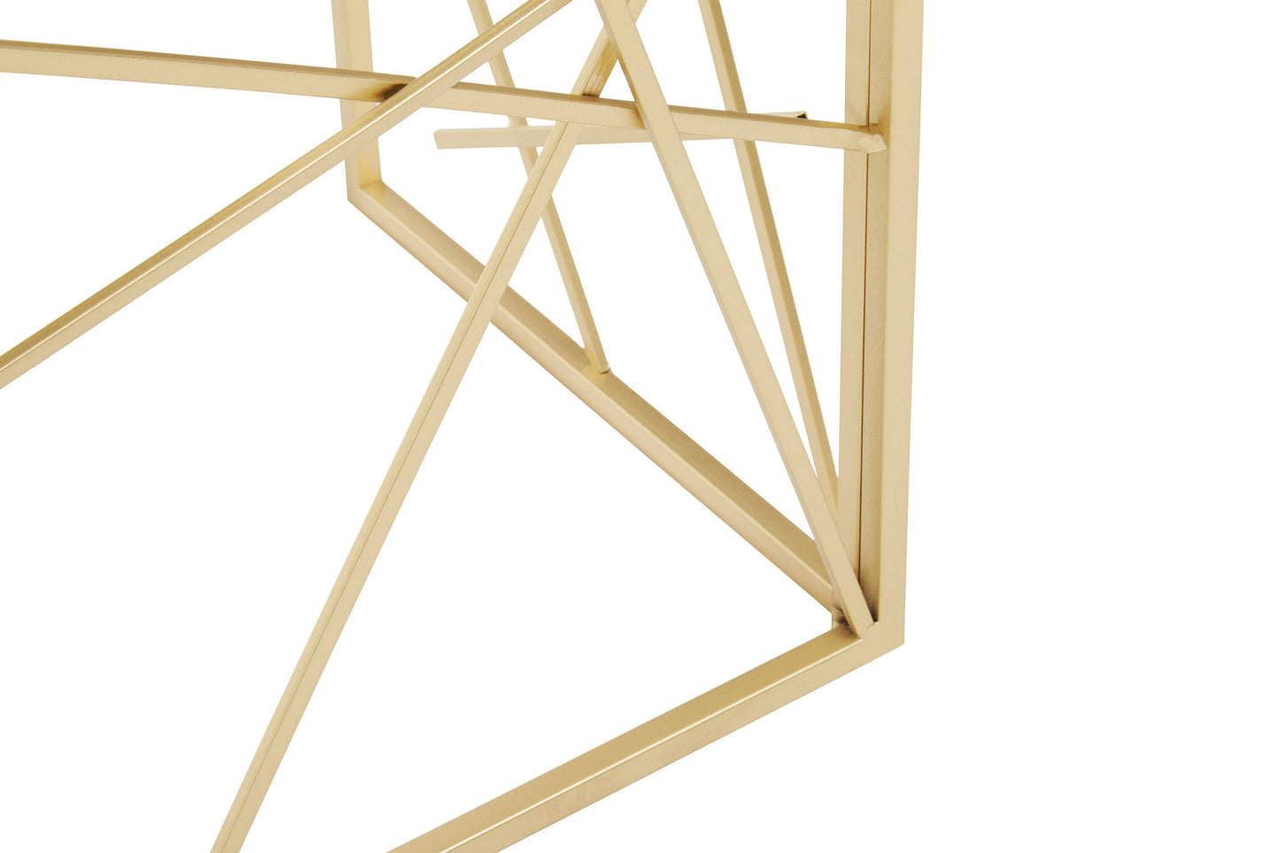 Dubai Industrial Gold Console Table with Mirror Top