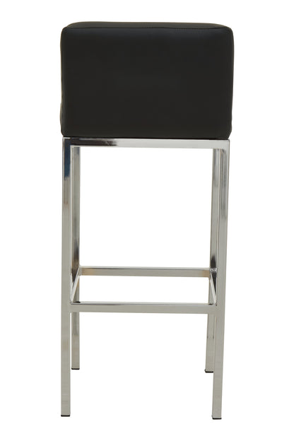 Grosvenor Black And Chrome Finish Bar Chair