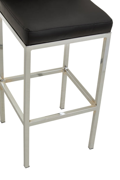 Grosvenor Black And Chrome Finish Bar Chair
