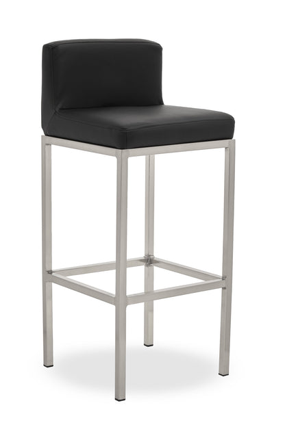 Grosvenor Black And Chrome Finish Bar Chair