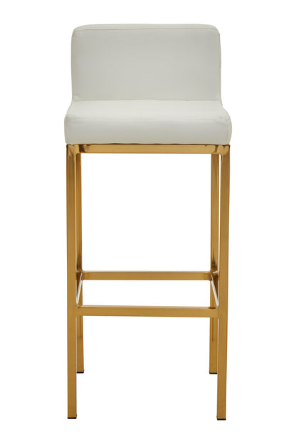 Grosvenor White And Gold Finish Bar Chair