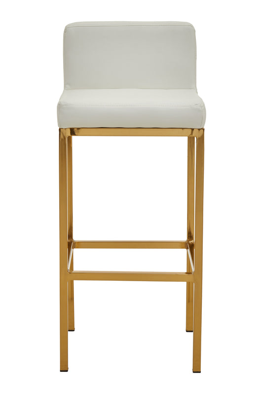 Grosvenor White And Gold Finish Bar Chair