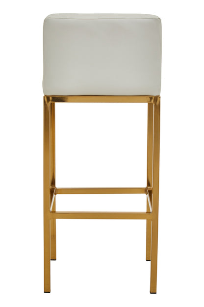 Grosvenor White And Gold Finish Bar Chair