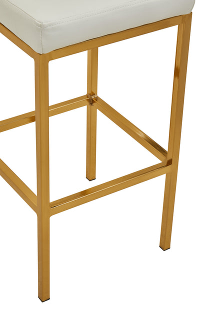Grosvenor White And Gold Finish Bar Chair