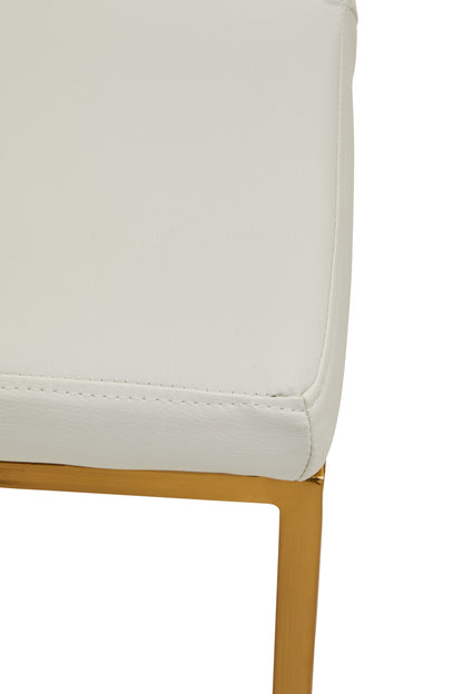 Grosvenor White And Gold Finish Bar Chair