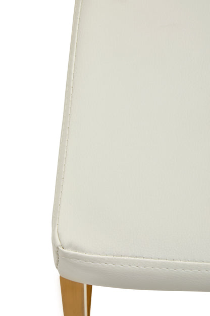 Grosvenor White And Gold Finish Bar Chair