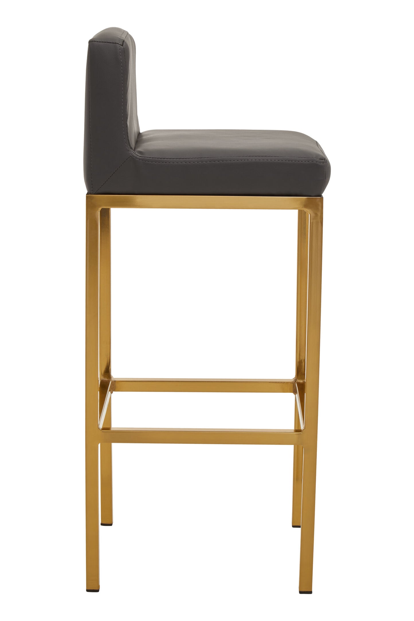 Grosvenor Dark Grey And Gold Finish Bar Chair