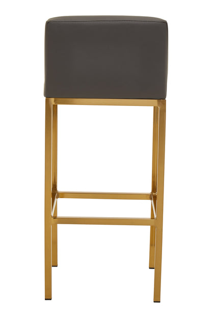 Grosvenor Dark Grey And Gold Finish Bar Chair