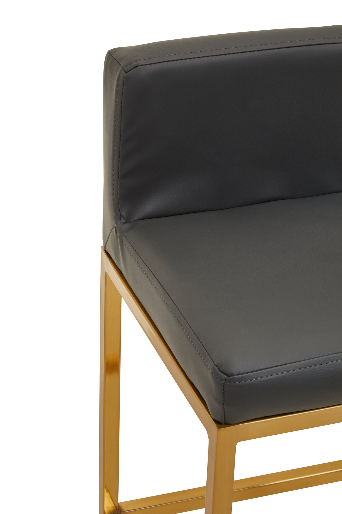 Grosvenor Dark Grey And Gold Finish Bar Chair