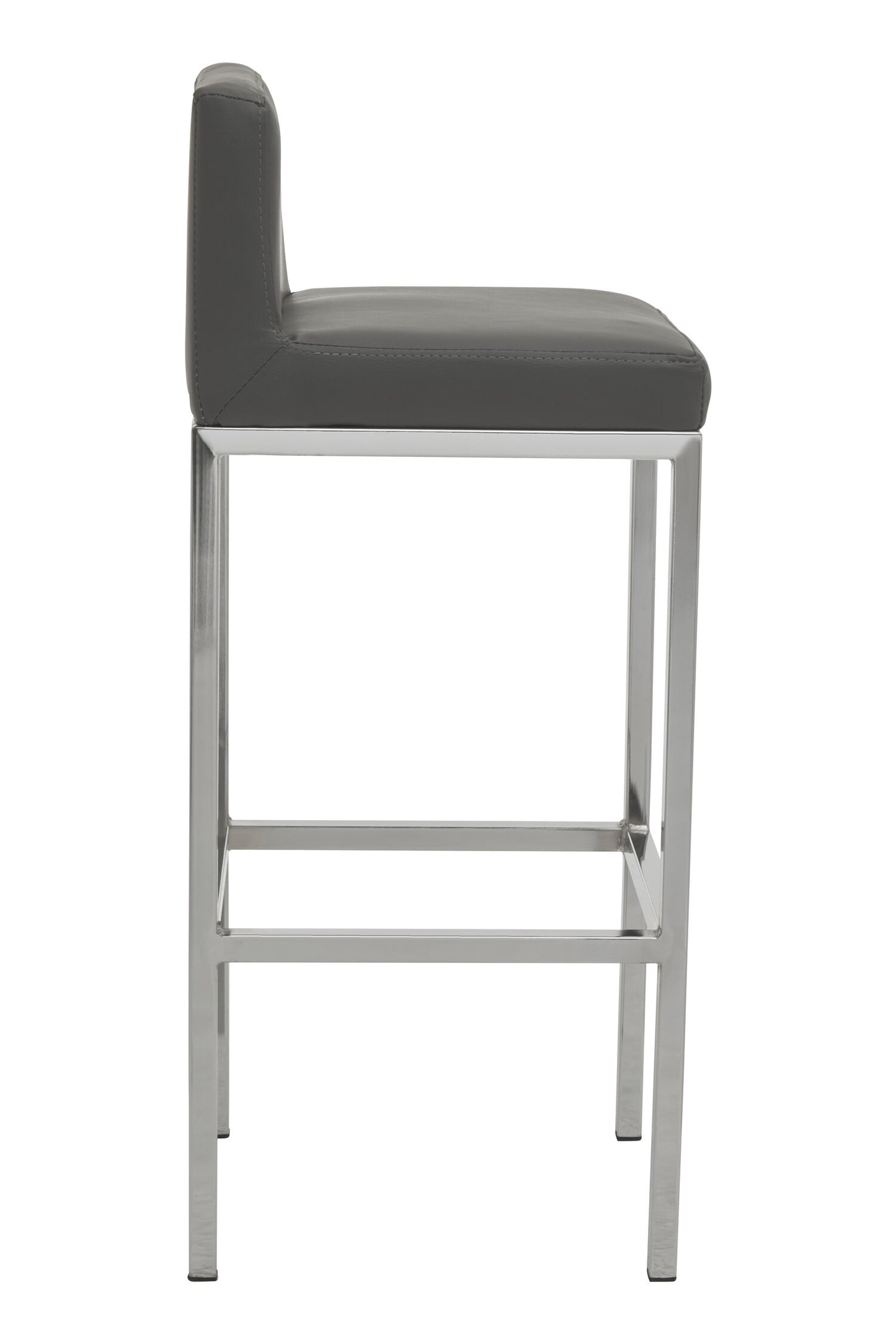 Grosvenor Dark Grey And Chrome Finish Bar Chair