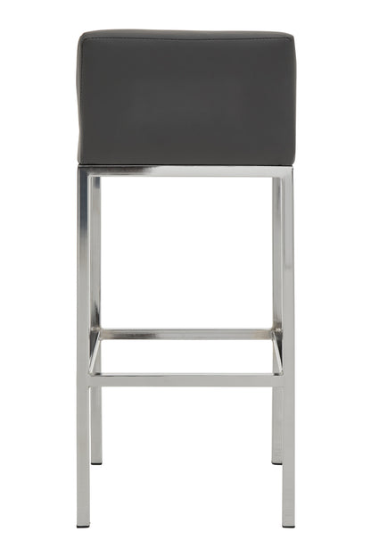 Grosvenor Dark Grey And Chrome Finish Bar Chair