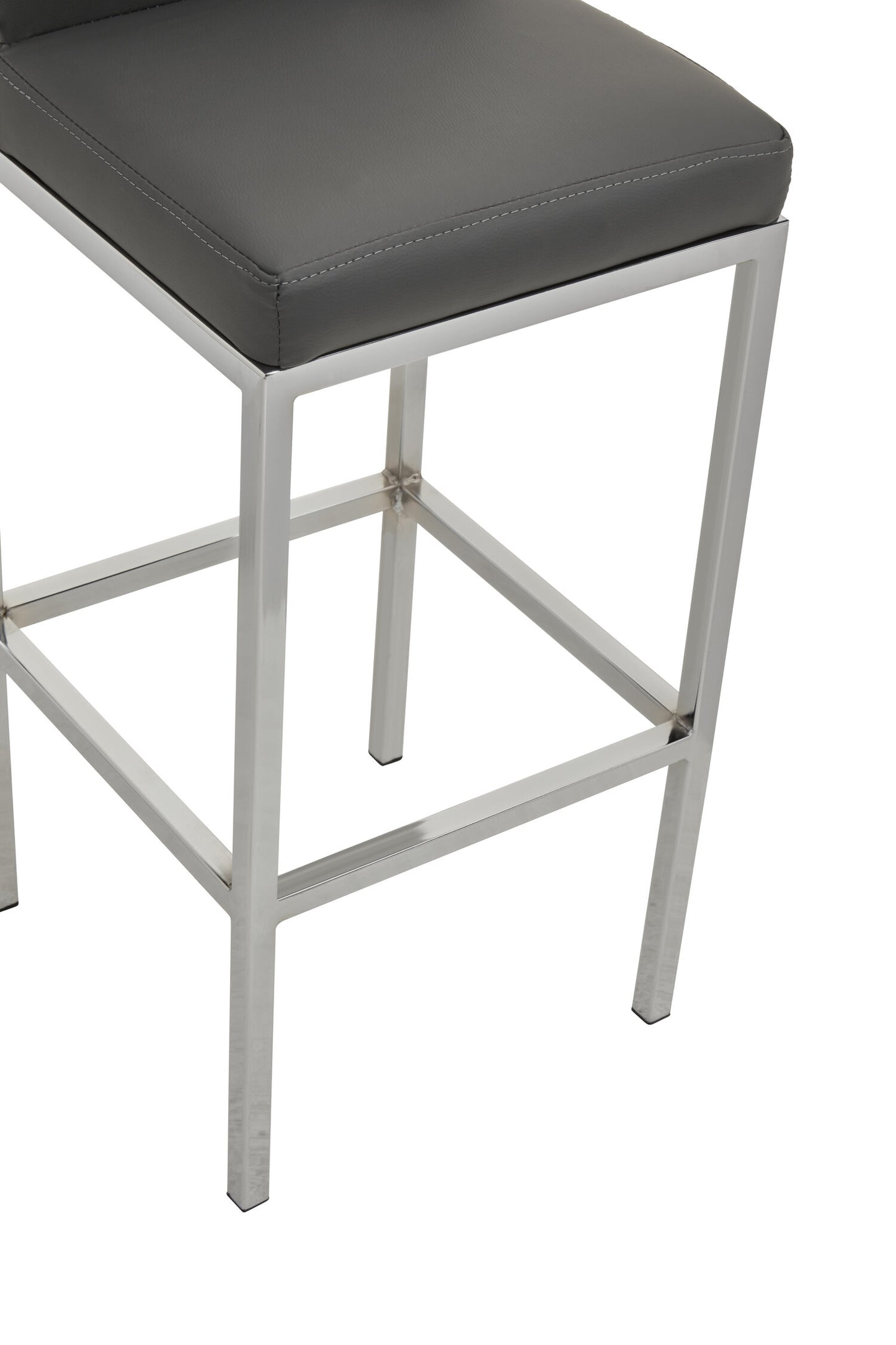 Grosvenor Dark Grey And Chrome Finish Bar Chair