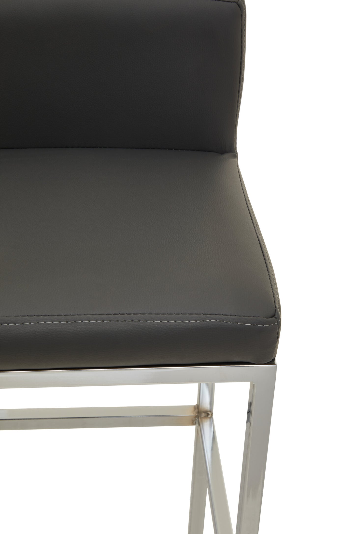 Grosvenor Dark Grey And Chrome Finish Bar Chair