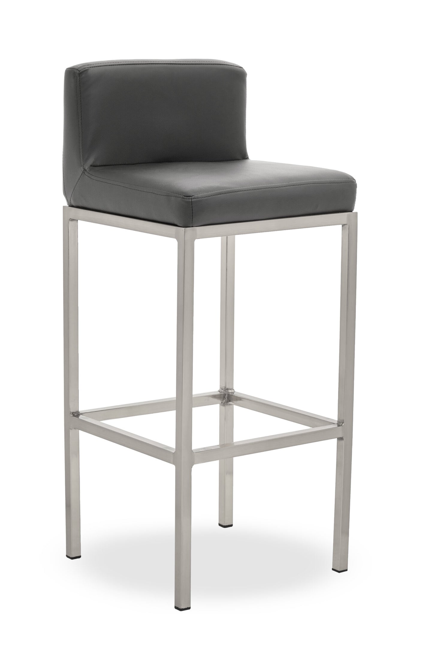 Grosvenor Dark Grey And Chrome Finish Bar Chair