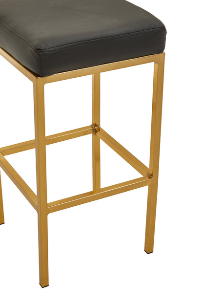 Grosvenor Black And Gold Finish Bar Stool
