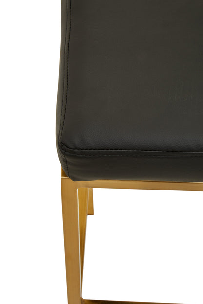 Grosvenor Black And Gold Finish Bar Stool