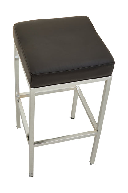 Grosvenor Black And Chrome Finish Bar Stool
